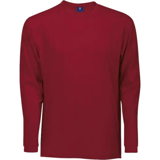 Red 170g Long Sleeve T-Shirt 100 Cotton
